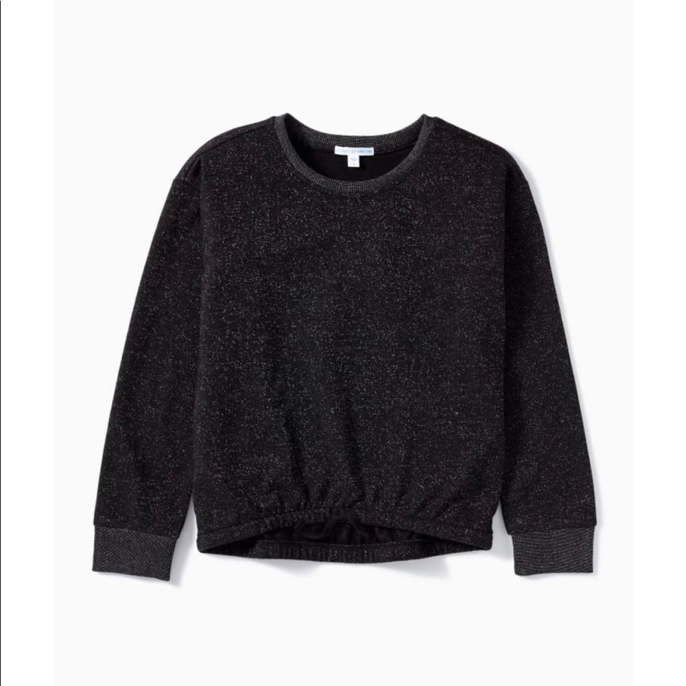 Shine on Shimmer Drawstring Sweatshirt